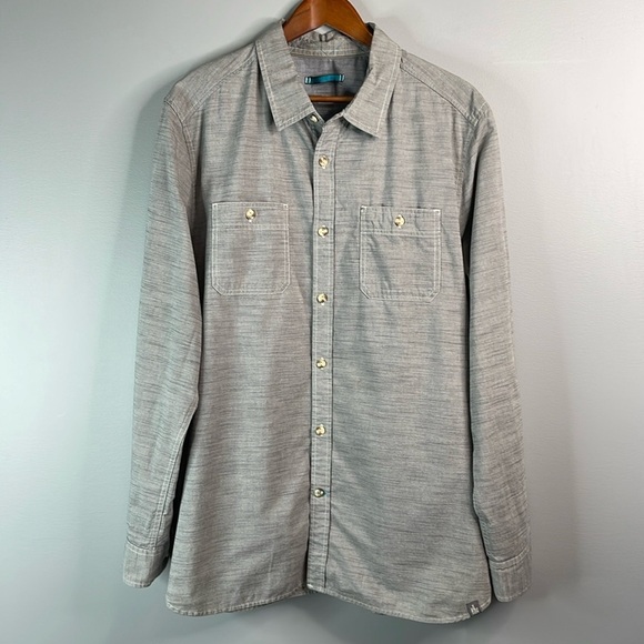 THE NORTH FACE Men’s Montgomery Long Sleeve Shirt High Rise Grey Button Up XL - Picture 16 of 16